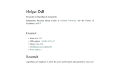 Desktop Screenshot of holgerdell.com