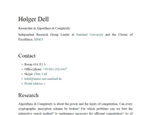 Tablet Screenshot of holgerdell.com